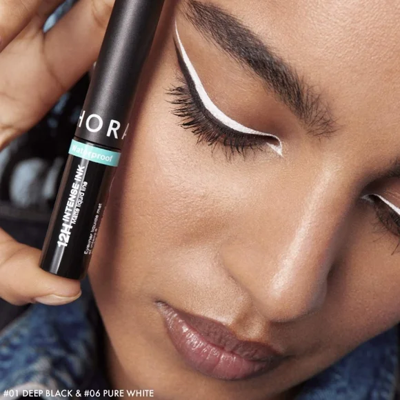 SEPHORA COLLECTION Intense Felt-Tip 12HR Liquid Waterproof Eyeliner 01Deep Black - Picture 8 of 16